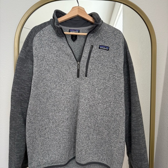 Grey men's Patagonia half zip jacket - Picture 2 of 4